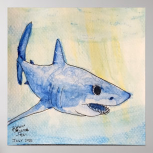 Mako Shark Poster