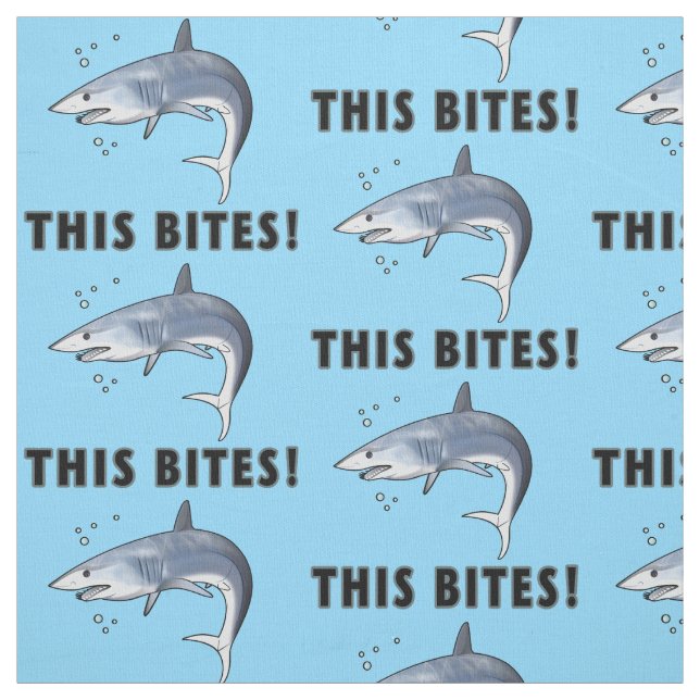 Mako Shark: This Bites! Fabric (Swatch)