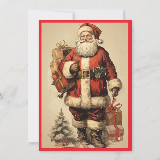 MAKOM1000- Vintage Santa Claus Postcard