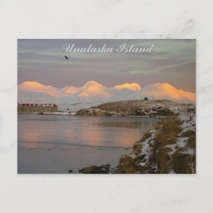 Makushin Mountains During a Winter Sunrise Postcard