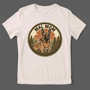 Mal Mum Tri-blend Tee Belgian Malinois Maligator