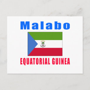 Malabo Equatorial Guinea capital designs Postcard