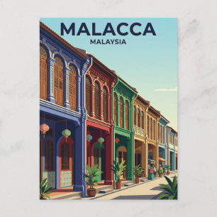 Malacca Heritage Shophouse Malaysia Postcard