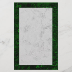 Malachite and marble stationery