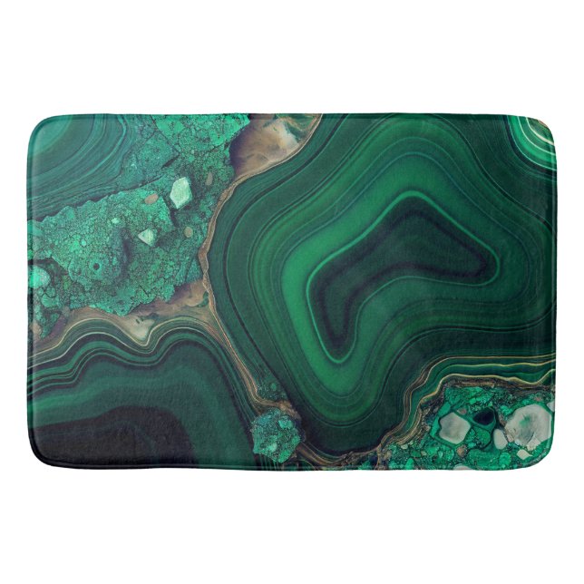 Malachite Bath Mat (Front)