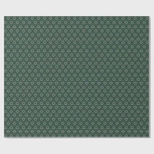 Malachite Bone Geometry Wrapping Paper