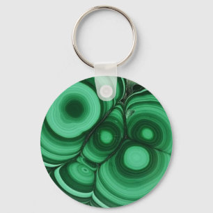 Malachite Bullseye Key Ring
