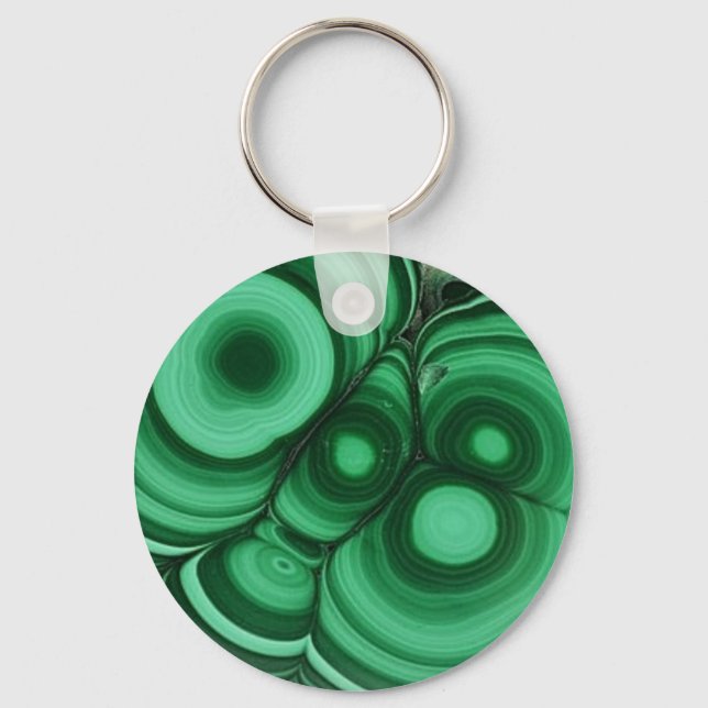 Malachite Bullseye Key Ring (Front)