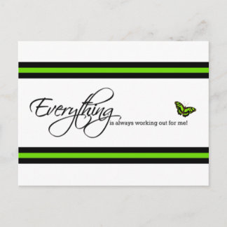 Malachite Butterfly - Everything is always working Postcard
