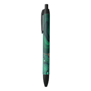 Malachite Cu6CO3(OH)2 Black Ink Pen