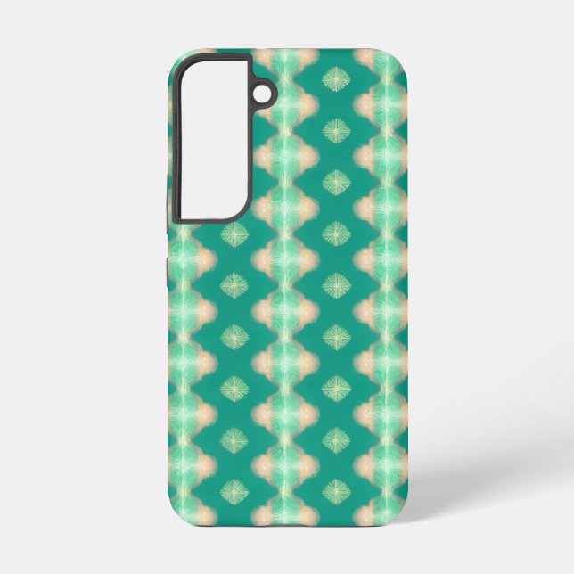 Malachite Green and Salmon Pink Phone Case (Back)
