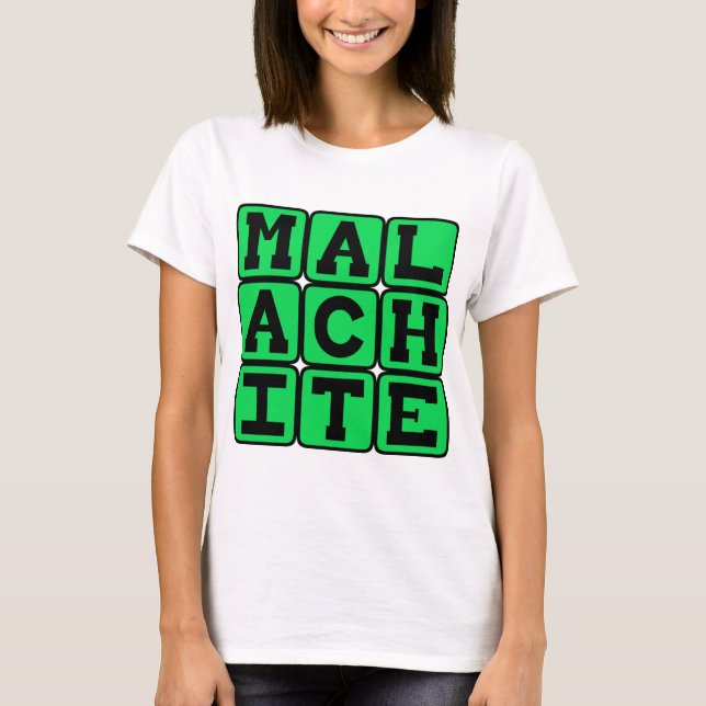 Malachite, Green Colour T-Shirt (Front)