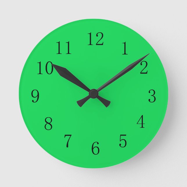 Malachite Green Colour Wall Clock (Front)