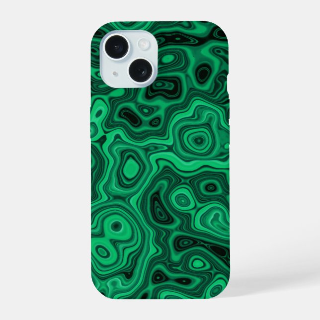 Malachite Green iPhone 15 Case (Back)