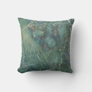 Malachite Green Marble Detailed Texture Cushion