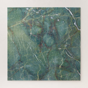 Malachite Green Marble Detailed Texture Jigsaw Puzzle