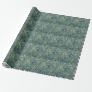Malachite Green Marble Detailed Texture Wrapping Paper