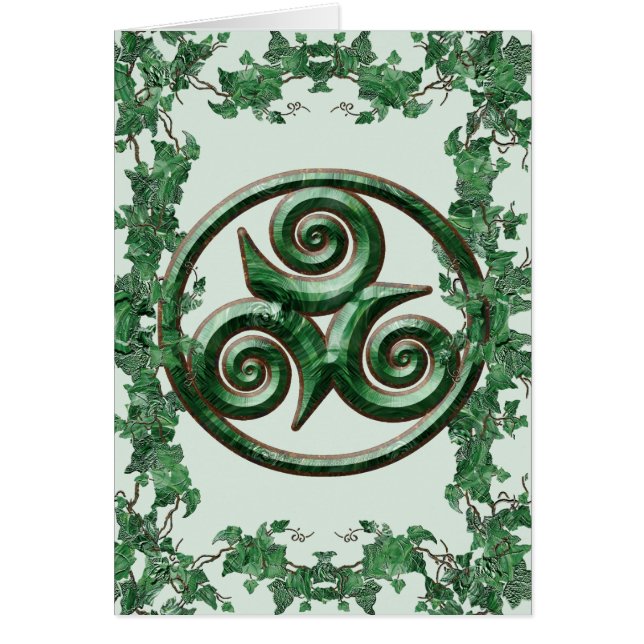 Malachite Ivy Triskel (Front)