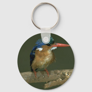 Malachite Kingfisher Key Ring
