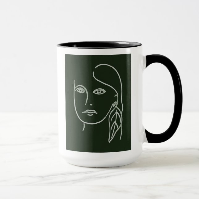 Malachite Portrait Mug (Right)