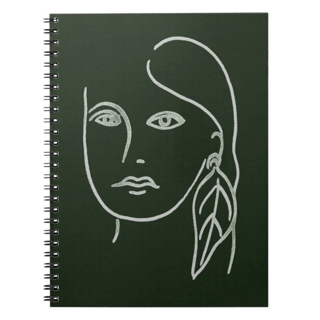 Malachite Portrait Notebook (Front)