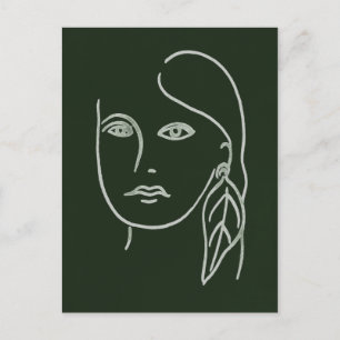Malachite Portrait Postcard