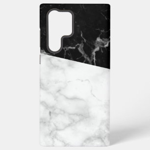 Malachite white black marble samsung galaxy case