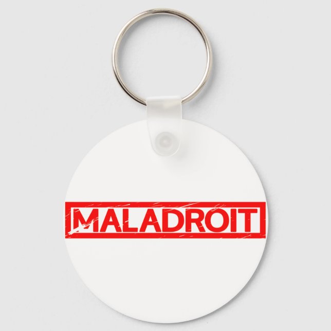 Maladroit Stamp Key Ring (Front)