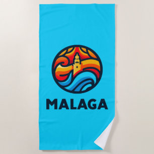 Malaga 3 beach towel