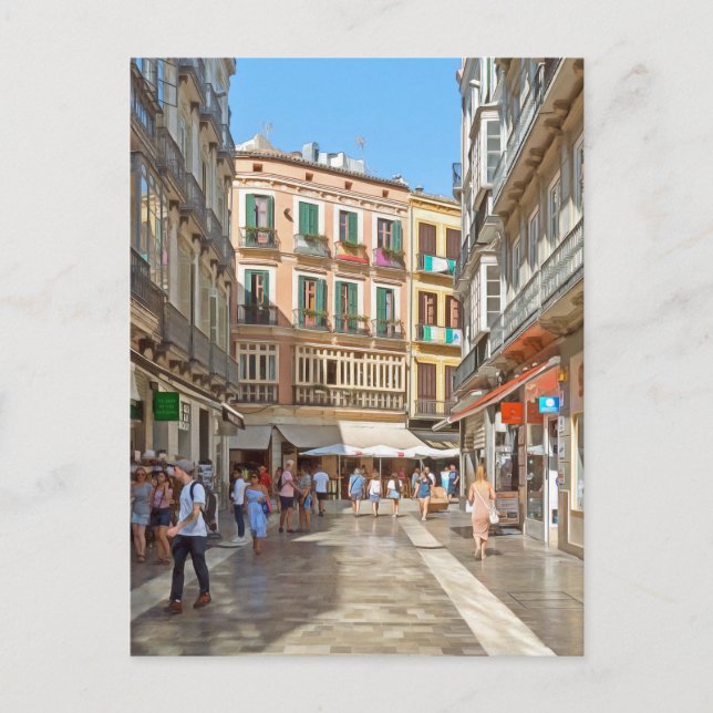 Malaga. #5.   postcard (Front)