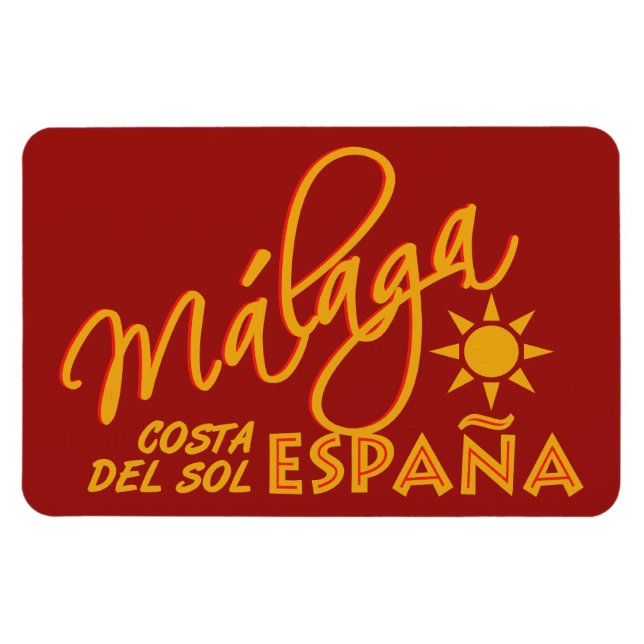 Málaga España custom magnet (Horizontal)