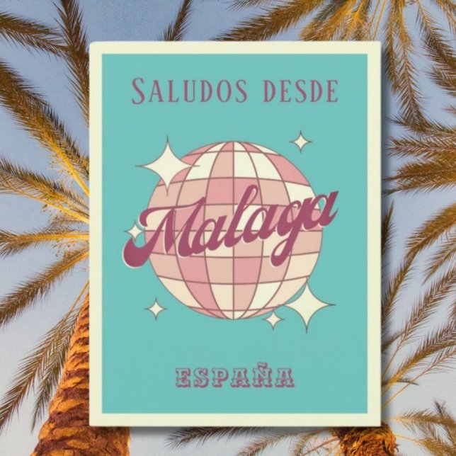 Malaga Spain España Retro Vintage Postcard (Creator Uploaded)