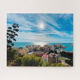 Malaga, Spain (overlooking the town and coast) Jigsaw Puzzle