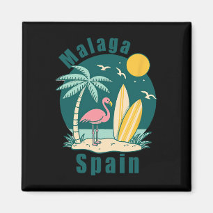 Malaga Spain Souvenirs Espana Travel Vacation Men Magnet