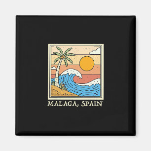 Malaga Spain Souvenirs Espana Travel Vacation Men Magnet