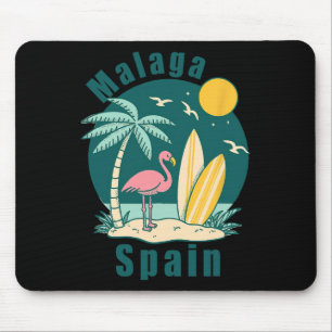 Malaga Spain Souvenirs Espana Travel Vacation Men Mouse Pad