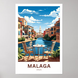 Malaga Spain Travel Print