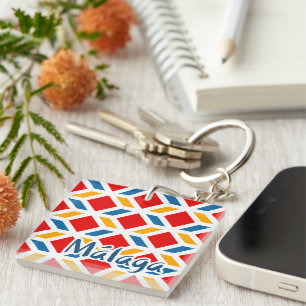Malaga street walls 2 key ring