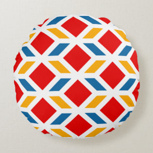 Malaga street walls 2 round cushion