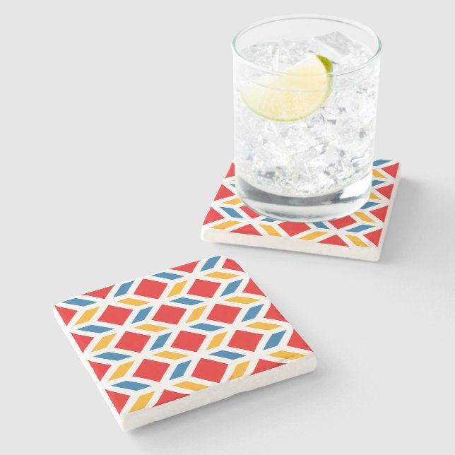 Malaga street walls 2 stone coaster (Side)