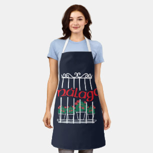 Malaga, window with flowers apron