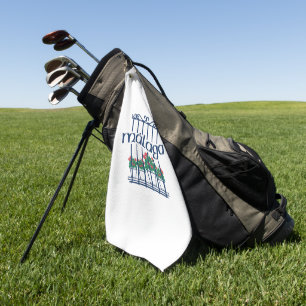 Malaga, window with flowers golf towel