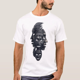 Malagasy Ancestral Mask Tribal Spirit T-Shirt