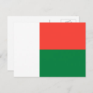 Malagasy Flag, Flag of Madagascar Postcard