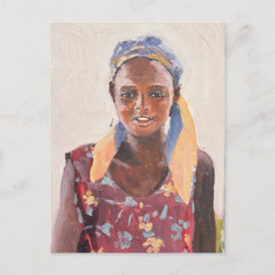 Malagasy Girl 1989 Postcard