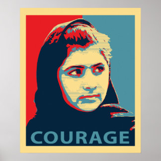 Malala Yousafzai - A Picture of Courage Poster