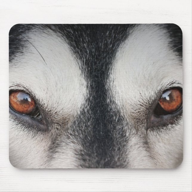 Malamute Dog Brown Eyes Mouse Pad (Front)
