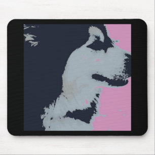 Malamute Dog Pop Art Mouse Pad