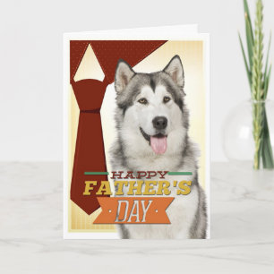 Malamute Father's Day Card
