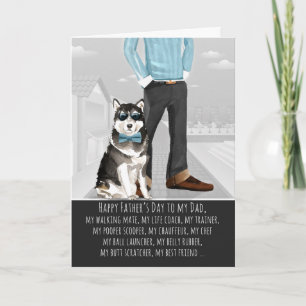 Malamute from the Dog Father's Day Funny Card